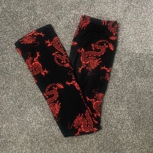 Bear Dance Dragon Print Pant